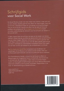 Schrijfgids voor social work achterzijde