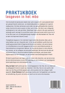 Praktijkboek lesgeven in het mbo achterzijde