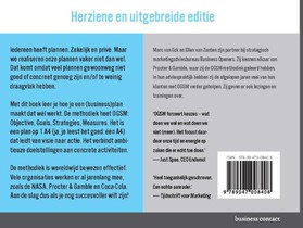 Businessplan op 1 A4 achterzijde