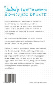 Bullet Journal voor professionals achterzijde