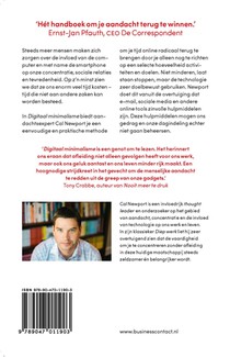 Digitaal minimalisme achterzijde