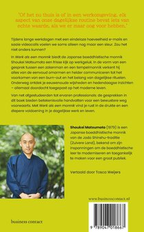 Werk als een monnik achterzijde