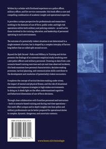 Beyond the Split Second - Police and Military in Training and Action achterzijde