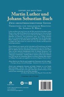 Govert Jan Bach über Martin Luther und Johann Sebastian Bach achterzijde