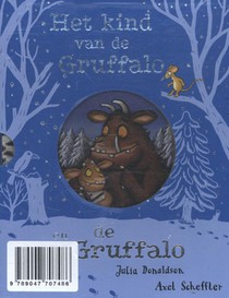 De Gruffalo / Het kind van de Gruffalo kartonboekjes in cassette achterzijde