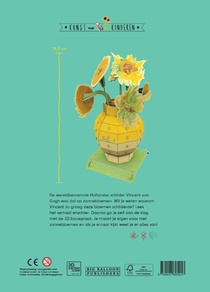 De Zonnebloemen van Vincent van Gogh achterzijde