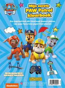 Mijn eerste Paw Patrol kleurboek achterzijde