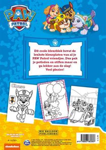 PAW Patrol Kleurblok achterzijde