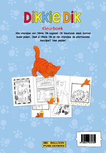 Dikkie Dik - Kleurboek achterzijde