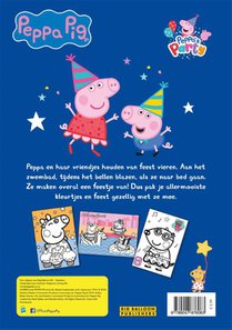 Peppa's feestkleurboek achterzijde