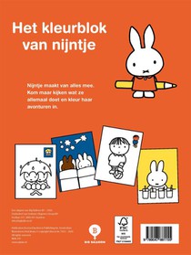 Nijntje kleurblok achterzijde