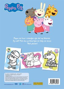 Peppa Big kleurblok achterzijde