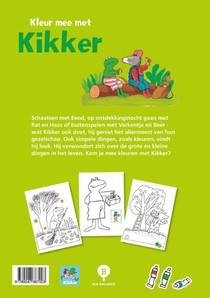 Kleur mee met kikker achterzijde