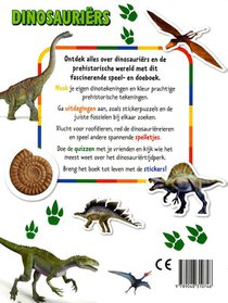 Speel- en doeboek Dinosauriërs achterzijde