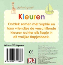 Baby kartonboekje Sophie - Kleuren achterzijde