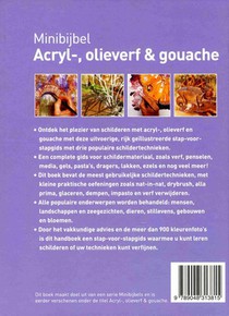 Acryl-, olieverf en gouache achterzijde