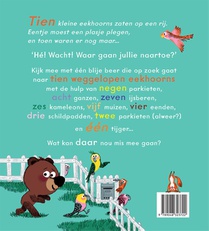 Tien kleine eekhoorns achterzijde