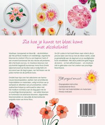 Creatieve bloemen met alcoholinkt achterzijde