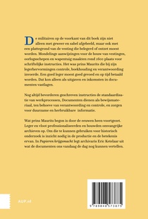 Papieren krijgsmacht achterzijde