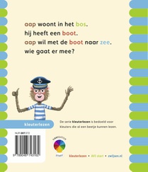 met aap naar zee achterzijde