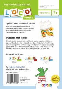 Kikker ik leer puzzelen achterzijde