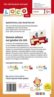 Loco mini semsom oefenen met getallen t/m 100 achterzijde