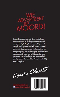 Wie adverteert een moord! achterzijde