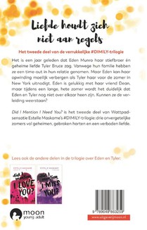Did I Mention I Need You? achterzijde