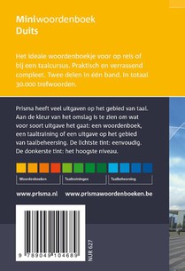 Prisma miniwoordenboek Duits-Nederlands Nederlands- Duits achterzijde