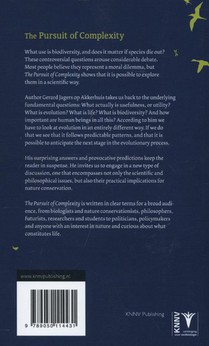 The pursuit of complexity achterzijde
