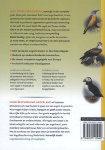 Alle vogels van Europa achterzijde