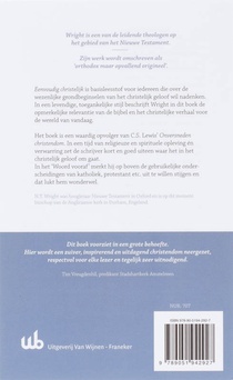 Eenvoudig christelijk achterzijde
