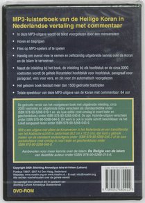 De Heilige Koran MP3 versie achterkant
