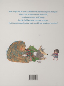 Emilie! eten! achterzijde