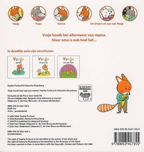 Vosje houdt heel veel van mama achterzijde