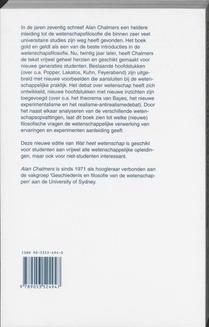 Wat heet wetenschap? achterzijde