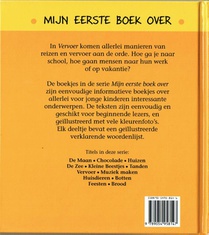 Mijn eerste boek over vervoer achterzijde