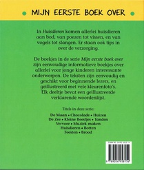 Mijn eerste boek over huisdieren achterzijde