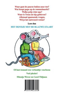 Het hondje met de blauwe staart achterzijde