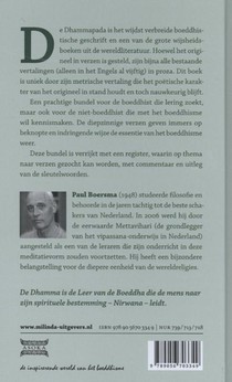 Dhammapada achterzijde