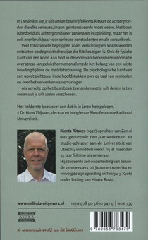 Leer denken wat je wilt denken achterzijde