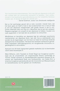 Mindfulness en bevrijding van depressie achterzijde