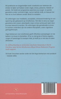 Angst beheersen met mindfulness achterzijde