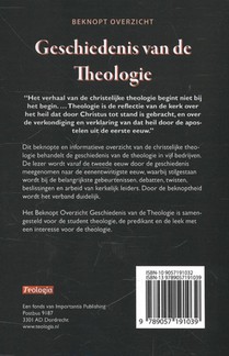 Geschiedenis van de Theologie achterzijde