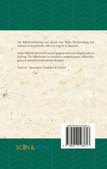 Spreuken, Prediker, Hooglied achterzijde