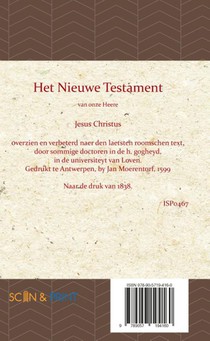 Leuvense Bijbel Nieuwe Testament achterzijde