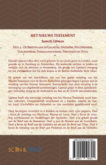 De Brieven aan de Galaters, Ephesiërs, Philippensers, Colossensers, Thessalonicensers, Timotheüs en Titus achterzijde