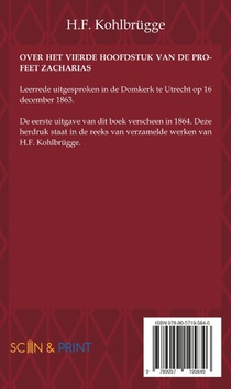 Over het Vierde Hoofdstuk van de Profeet Zacharia achterzijde