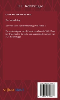 Over de eerste Psalm achterzijde