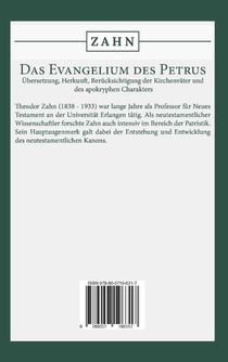 Das Evangelium des Petrus achterzijde